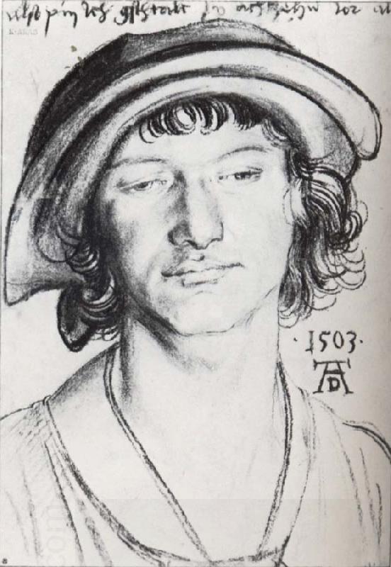 Albrecht Durer Young man with a cap oil painting picture